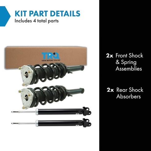 TRQ Front and Rear Complete Strut Assembly & Shock Absorber Kit Compatible with 18-22 Toyota in Saudi Arabia
