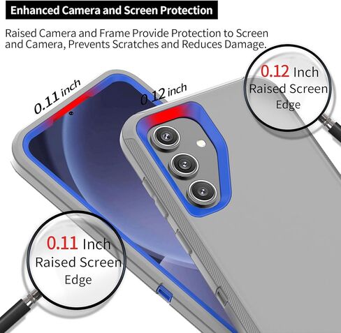 Compatible with Samsung Galaxy S24 Plus Case, with Belt Clip Holster Heavy Duty Rugged Shockproof Full Body Protection Kickstand Cover for Samsung Galaxy S24 Plus Phone (Black) in Kuwait