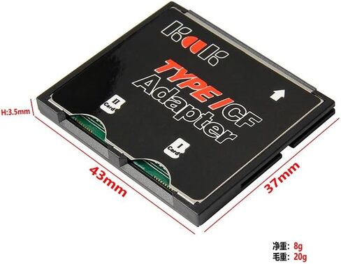 Single Slot Micro TF to CF Adapter Compact Card Holder Type I Card Converter Black in Saudi Arabia