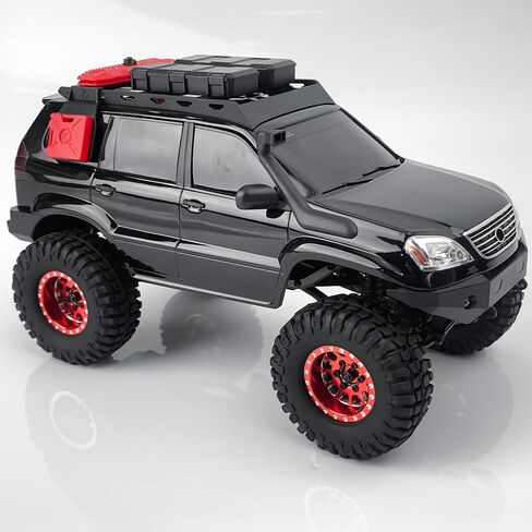 4pcs 1.0 بالإضافة إلى حافات عجلة Beadlock لـ 1/24 RC Crawlers AXIAL SCX24 GALDIATR DEATBOLT BRONCO C10 JLU Parts (Black) in Kuwait