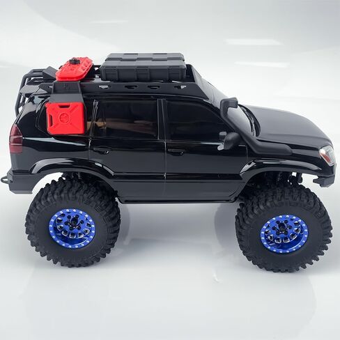 4pcs 1.0 بالإضافة إلى حافات عجلة Beadlock لـ 1/24 RC Crawlers AXIAL SCX24 GALDIATR DEATBOLT BRONCO C10 JLU Parts (Black) in Kuwait