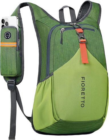FIORETTO 15L Hiking Backpack for Women Men Mini Packable Backpack Lightweight Small Daypack for Camping Travel Outdoor, Beige in Kuwait