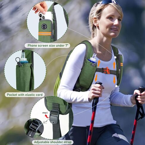 FIORETTO 15L Hiking Backpack for Women Men Mini Packable Backpack Lightweight Small Daypack for Camping Travel Outdoor, Beige in Kuwait