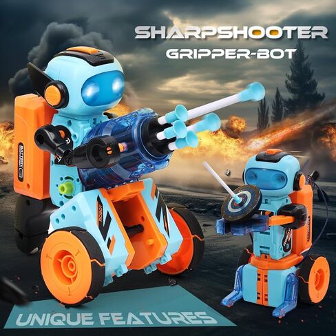 STEM Robotics Kits for Kids Ages 8-12 8-14 Year Old, 3 in 1 Remote/APP/Voice Control & Programming Robot Building Set, Toy Coding Science Projects, Birthday Gift Ideas for 8 9 10 11 12+ Boys in Saudi Arabia