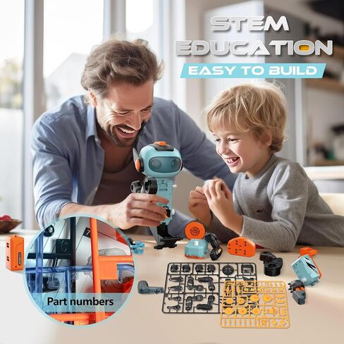STEM Robotics Kits for Kids Ages 8-12 8-14 Year Old, 3 in 1 Remote/APP/Voice Control & Programming Robot Building Set, Toy Coding Science Projects, Birthday Gift Ideas for 8 9 10 11 12+ Boys in Saudi Arabia
