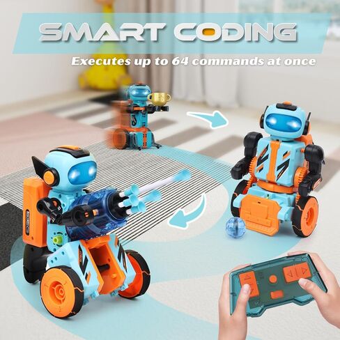STEM Robotics Kits for Kids Ages 8-12 8-14 Year Old, 3 in 1 Remote/APP/Voice Control & Programming Robot Building Set, Toy Coding Science Projects, Birthday Gift Ideas for 8 9 10 11 12+ Boys in Saudi Arabia