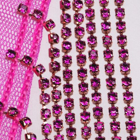 1 Yard Rhinestone Fringer Trim Diamond Diamond Ribbon Crystal Tassel Squarle Jewel chain for the shution crafts DIY Decoration (Black) in Kuwait