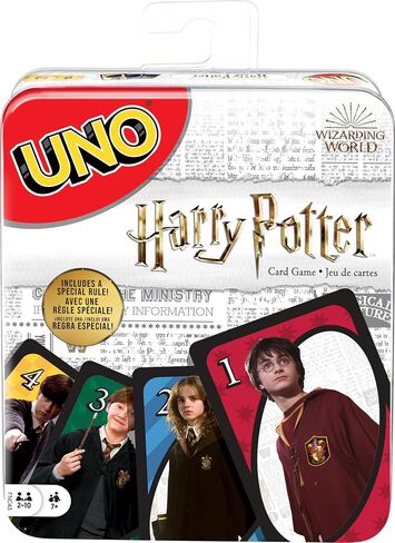Mattel Games UNO Harry Potter Card Game for Kids, Adults & Parties, Collectible Deck Based on Popular Series for 2 to 10 Players in Saudi Arabia