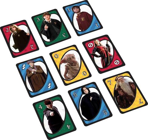Mattel Games UNO Harry Potter Card Game for Kids, Adults & Parties, Collectible Deck Based on Popular Series for 2 to 10 Players in Saudi Arabia