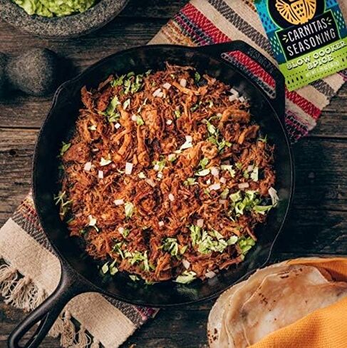 Siete Carnitas Seasoning Mix | Slow Cooker Spices | Gluten Free | Vegan | Paleo | Preservative Free (6 Packets) 42 Servings in Saudi Arabia