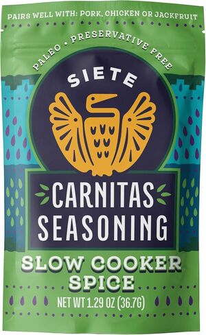 Siete Carnitas Seasoning Mix | Slow Cooker Spices | Gluten Free | Vegan | Paleo | Preservative Free (6 Packets) 42 Servings in Saudi Arabia