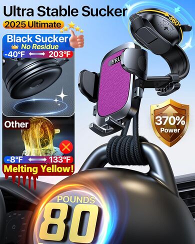 【2024 Ultimate】 حامل هاتف السيارة، ذراع ألومنيوم قابل للانحناء والتعديل، حامل هاتف خلوي للوحة القيادة للسيارة، حامل هاتف على الزجاج الأمامي لهاتف iPhone 15 14 13 12 Pro Max Samsung Pickup Truck، أزرق in Kuwait