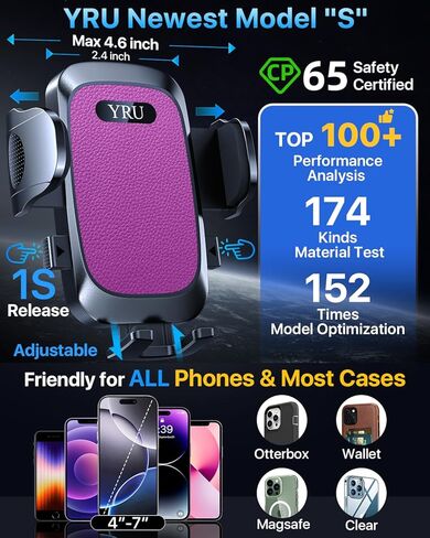 【2024 Ultimate】 حامل هاتف السيارة، ذراع ألومنيوم قابل للانحناء والتعديل، حامل هاتف خلوي للوحة القيادة للسيارة، حامل هاتف على الزجاج الأمامي لهاتف iPhone 15 14 13 12 Pro Max Samsung Pickup Truck، أزرق in Kuwait