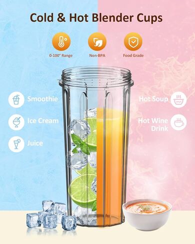 KOIOS Smoothie Blender, Max 1000w Personal Blender for Shakes and Smoothies, 12Pcs Coffee Grinder and Countertop Blenders Combo for Kitchen, Portable Smoothie Blenders with 2x22 oz To-Go Cups, Non-BPA in Saudi Arabia