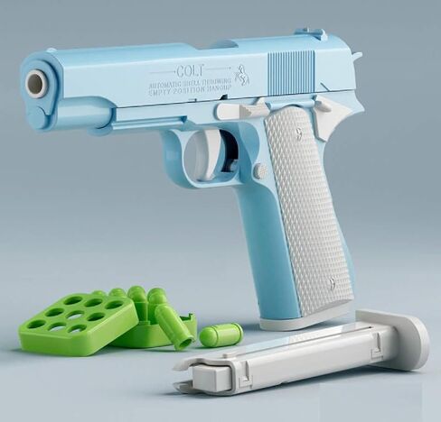 Fidget Toys for Teens and Adults, 3D Printed Small Pistol Toys, Stress Relief for Teens and Adults, Best Gift for Friends, Teens and Adults. (Blue and Black) in Saudi Arabia