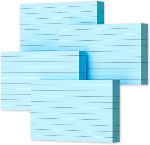 Yellow Index Cards 3x5, 200 PCS Notecards 3x5 Lined, Flashcards Note Cards 3x5 Cards Thick Flash Cards Ruled Index Card, Single-Sided Ruled Lined 3 by 5 Index Cards for Studying Notes Taking in Saudi Arabia
