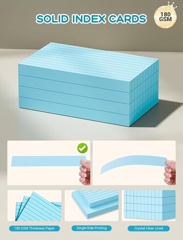 Yellow Index Cards 3x5, 200 PCS Notecards 3x5 Lined, Flashcards Note Cards 3x5 Cards Thick Flash Cards Ruled Index Card, Single-Sided Ruled Lined 3 by 5 Index Cards for Studying Notes Taking in Saudi Arabia
