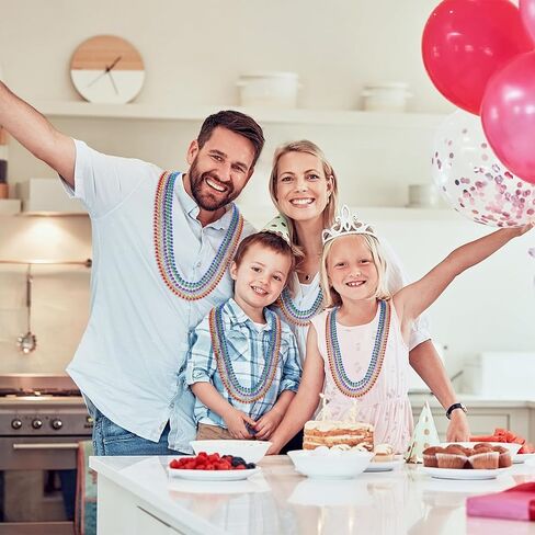 24PCS St Patricks Day Accessories 33" Plastic Green Beads Necklace Party Favors,Festival Parade Throw Accessory Sets for Mardi Gras in Kuwait