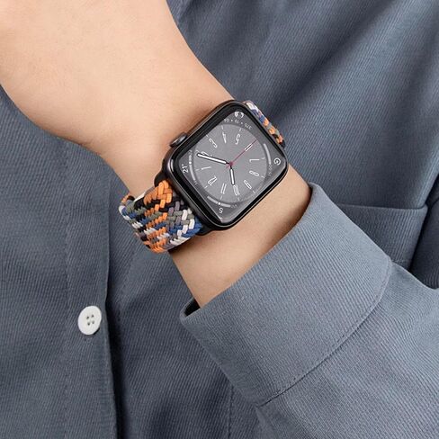 حلقة منفردة مضفرة Yaber متوافقة مع Apple Watch Band 38mm 40mm 41mm 42mm 44mm 45mm 46mm 49mm للنساء ، والأشرطة المغناطيسية القابلة للتعديل معصميات رياضية مرنة لسلسلة iWatch 10 9 8 7 6 5 4 3 2 1 ultra 2 1 se in Kuwait