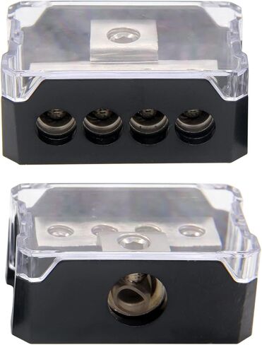 2 Pack 0/2/4 مقياس في 4/8 Gauge Out 4 Way Power Distribution Block for Car Audio Flitter in Saudi Arabia