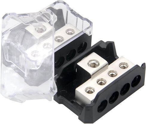 2 Pack 0/2/4 مقياس في 4/8 Gauge Out 4 Way Power Distribution Block for Car Audio Flitter in Saudi Arabia