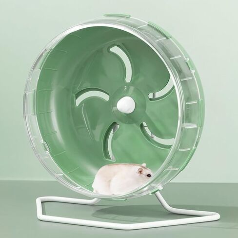 Jeeone Silent Hamster Wheel 7 inch, Hamster Exercise Wheel, Height-Adjustable Hamster Wheel Cage Accessories, Hamster Running Toys Small Animals Exercise Wheels (Blue) in Kuwait
