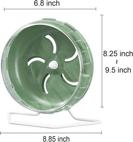 Jeeone Silent Hamster Wheel 7 inch, Hamster Exercise Wheel, Height-Adjustable Hamster Wheel Cage Accessories, Hamster Running Toys Small Animals Exercise Wheels (Blue) in Kuwait
