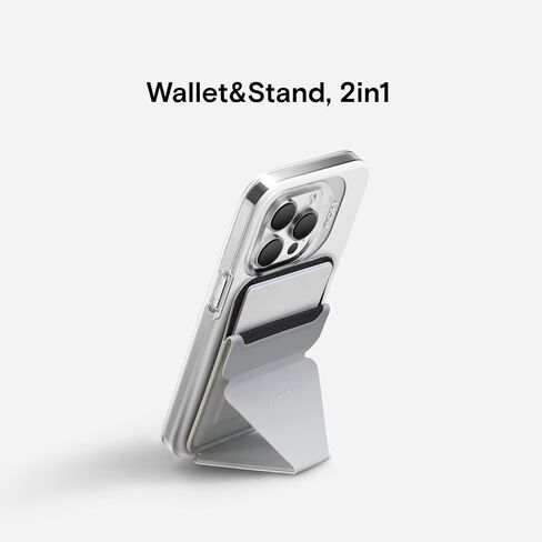 MOFT MagSafe Wallet Stand for iPhone 15/14/13/12 Series MagSafe Compatible Phone Stand with 3 Viewing Angles (Night Black) in Kuwait