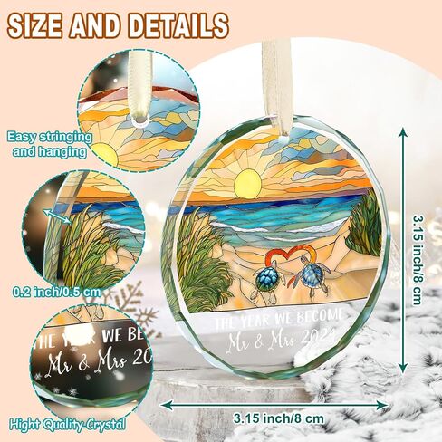 زخرفة إعلان حمل الطفل للأجداد الجدد - Crystal Glass Grandpares تذكار لأجهزة عيد الميلاد - الجد الجد ليكون زخرفة - هدية مثالية إعلان الطفل in Kuwait