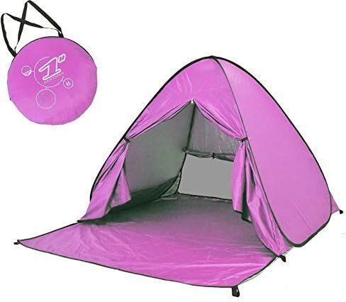 Automatic Pop Up Beach Tent Instant Portable Quick Sun Shelter for 2-3 Persons (Pink) in Saudi Arabia