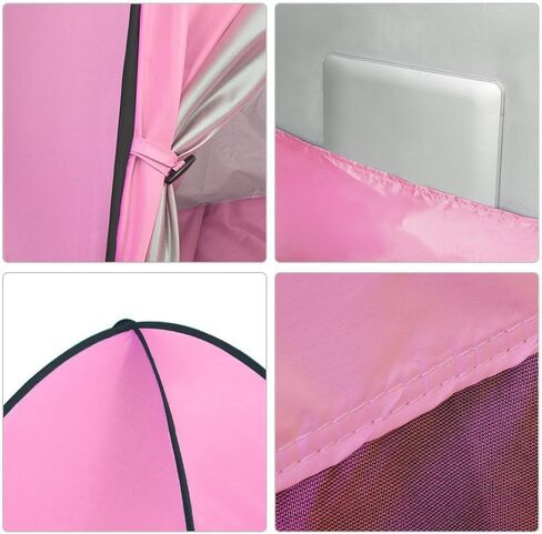 Automatic Pop Up Beach Tent Instant Portable Quick Sun Shelter for 2-3 Persons (Pink) in Saudi Arabia