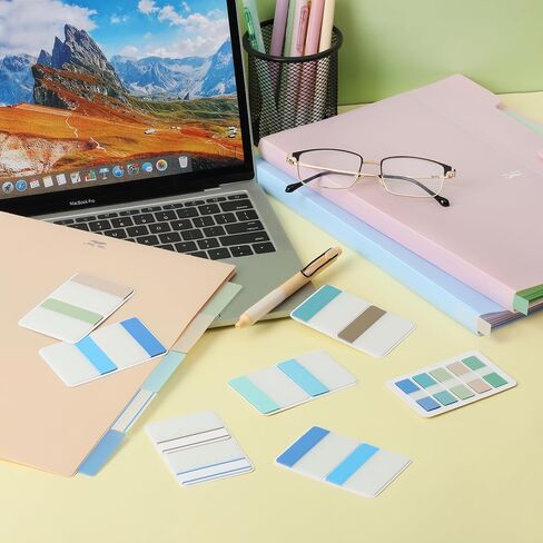 Mr. Pen- Sticky Index Tabs, 500 Pcs, 21 Sets, Colorful Sticky Tabs for Notebooks, Page Markers, Page Tabs for Binders, Page Tabs Sticky Tabs for Books, Notebook Tabs, Book Sticky Tabs for Notebooks in Saudi Arabia