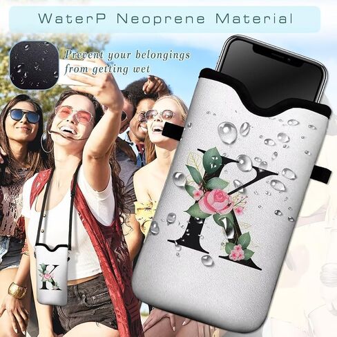 أكمام الهاتف الخليوي حقيبة الهاتف حقيبة كروسودي نيوبرين حامل الهاتف الحبل لانيارد لجهاز iPhone 16 15 14 13 12 سلسلة ، Samsung S24 S23+ A35 - Letter_k in Kuwait