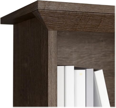 Bush Furniture Salinas 60W Hutch for L على شكل مكتب باللون الأسود القديم in Saudi Arabia