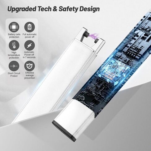 VEHHE Candle Lighter, Windproof Electric Lighter with Lock & LED Display in Kuwait