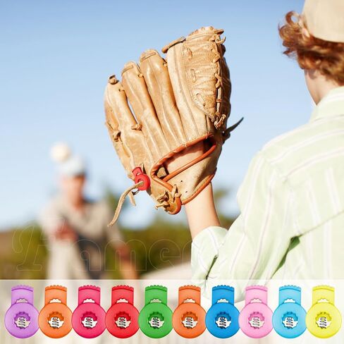 Framendino, 40 Pack Baseball Glove Locks Single Hole Spring Toggle Stopper Fastener Buttons Plastic Cord for Drawstrings (20 Colors) in Saudi Arabia