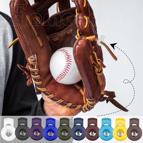 Framendino, 40 Pack Baseball Glove Locks Single Hole Spring Toggle Stopper Fastener Buttons Plastic Cord for Drawstrings (20 Colors) in Saudi Arabia