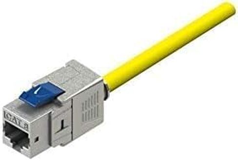 أداة إنهاء Cat 8 RJ45 FTP مقبس معدني Keystone مجاني 22AWG-24AWG لشبكة LAN محمية بتردد 2000 ميجا هرتز 40 جيجا S/FTP (10) in Saudi Arabia