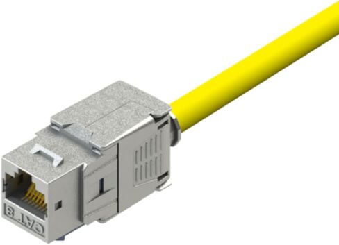 أداة إنهاء Cat 8 RJ45 FTP مقبس معدني Keystone مجاني 22AWG-24AWG لشبكة LAN محمية بتردد 2000 ميجا هرتز 40 جيجا S/FTP (10) in Saudi Arabia