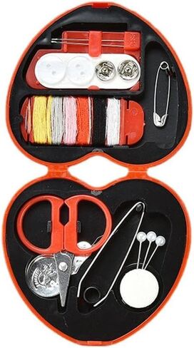 1 Set Sewing Kit Box,Travel Sewing Kit for Adults,Portable Mini Sewing Kit,Sewing Tools Household Clothing Fixes Sewing Kit,Sewing Thread Accessories,Basic Sewing Supplies Accessories (Pink) in Saudi Arabia