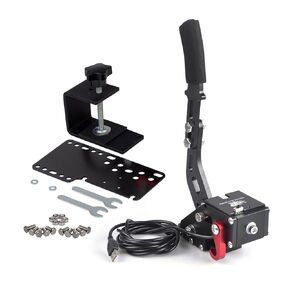 ZHSYMX USB Handbrake for Xbox Racing game, LOGITECH G920 for Xbox ONE/Xbox ONE S/XBOX ONE X and PC System Simulate Linear Handbrake Realize Switch Control With Plate and Fixing Clip（Both Xbox and PC）