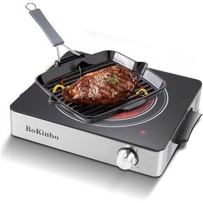 Single Infrared Burner, 1800w electric stove, compact size portable electric stove, burners for cooking, hot plates for cooking, portable cooktop, hot plates for countertop