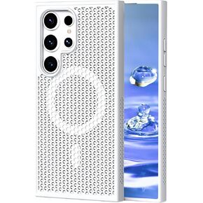 Ysnzaq Honeycomb Case for Samsung Galaxy S25 Ultra (Not S25), [Support Wireless Charging] Heat Dissipation Breathable Cooling Shockproof Protective Case for Samsung Galaxy S25 Ultra SR Black