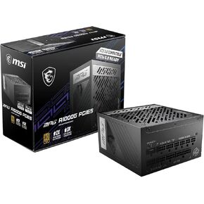 MSI MPG A1000G PCIE 5 & ATX 3.0 Gaming Power Supply - Full Modular - 80 Plus Gold Certified 1000W - 100% Japanese 105°C Capacitors - Compact Size - ATX PSU (Renewed)