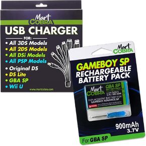 Gameboy Advance SP Combo: Battery Pack + USB Multi Charger