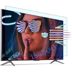 Anti Glare Film for TV 55 Inch,Anti Blue Light TV Glare Shield 55 inch Scratch Resistant Anti Glare TV Screen Protector Matte Film Indoor Outdoor