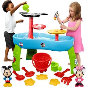 Spidey and His Amazing Friends Water Table by Delta Children| 3-Tier Water Play Table with 9-Piece Toy Set | Water Sensory Table + Summer Beach Toys for Outside Backyard for Toddlers Ages 2+, Blue in Saudi Arabia