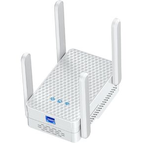 2025 WiFi 6 Extender Signal Booster for Home, AX3000 Internet Extender WiFi Booster Long Range up to 15k Sq.ft, Dual Band WiFi Repeater Wireless Amplifier with Ethernet Port, 1-Tap Setup, Onemesh