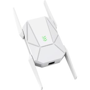 2025 AX1800 WiFi Extender Signal Booster - Dual Band 2.4G/600Mbps & 5.8G/1200Mbps, WiFi Extender with Gigabit Port, 802.11AX Tech, 12999 Sq.Ft Long Range WiFi Repeater, Connects 100+ Devices