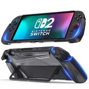 Lmcpa Dockable Case for Nintendo Switch 2 (2025)[7.9 inch] - TPU Grip Protective Cover for Switch Next Gen 2025 Console & Joy-Con Controller Accessories - Black